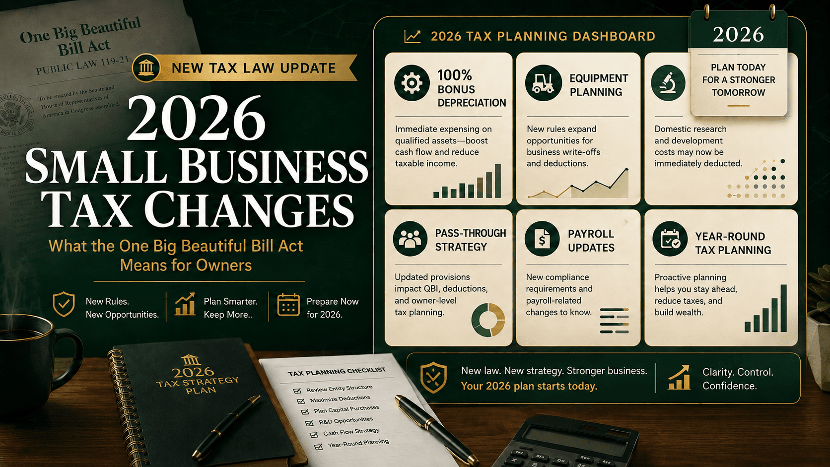 How the One Big Beautiful Bill Act Changes Small Business Taxes in 2026