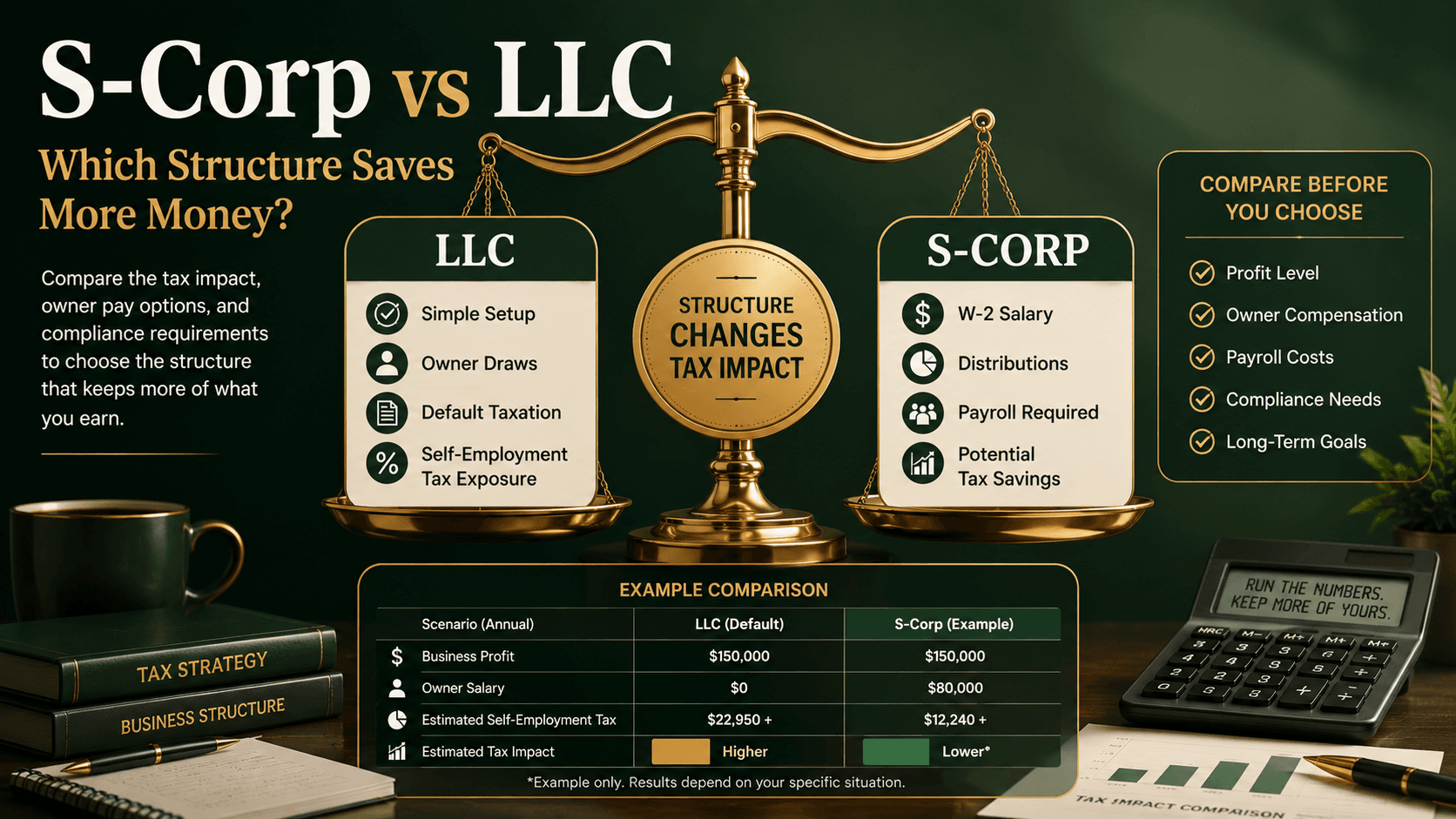 S-Corp vs LLC: ¿Qué Estructura Comercial Te Ahorra Más Dinero?